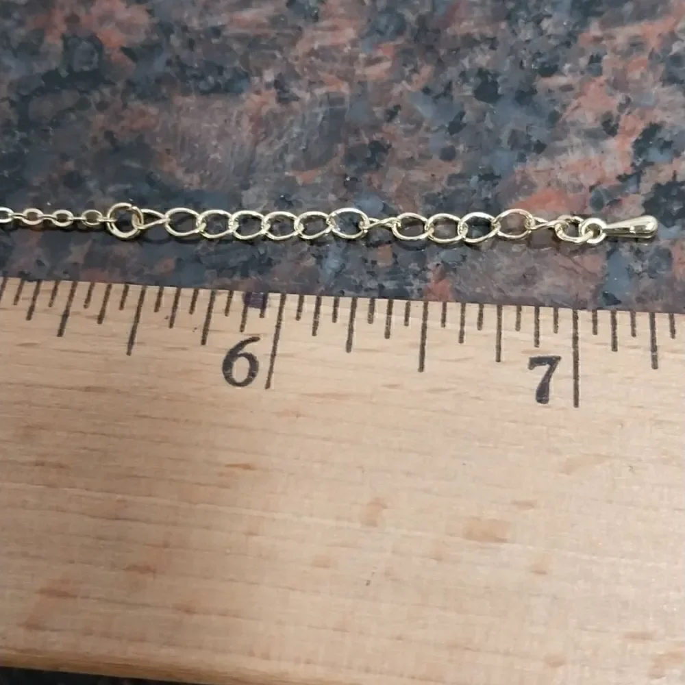 Reversible Goldtone Clover Bracelet/Anklet...NEW
